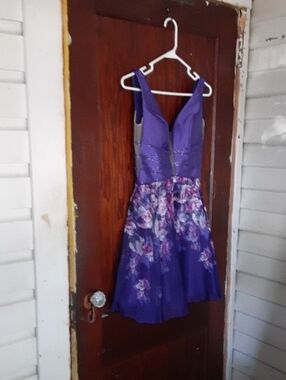 Ellie Wilde Mont Cheri Deep Purple Homecoming Dress